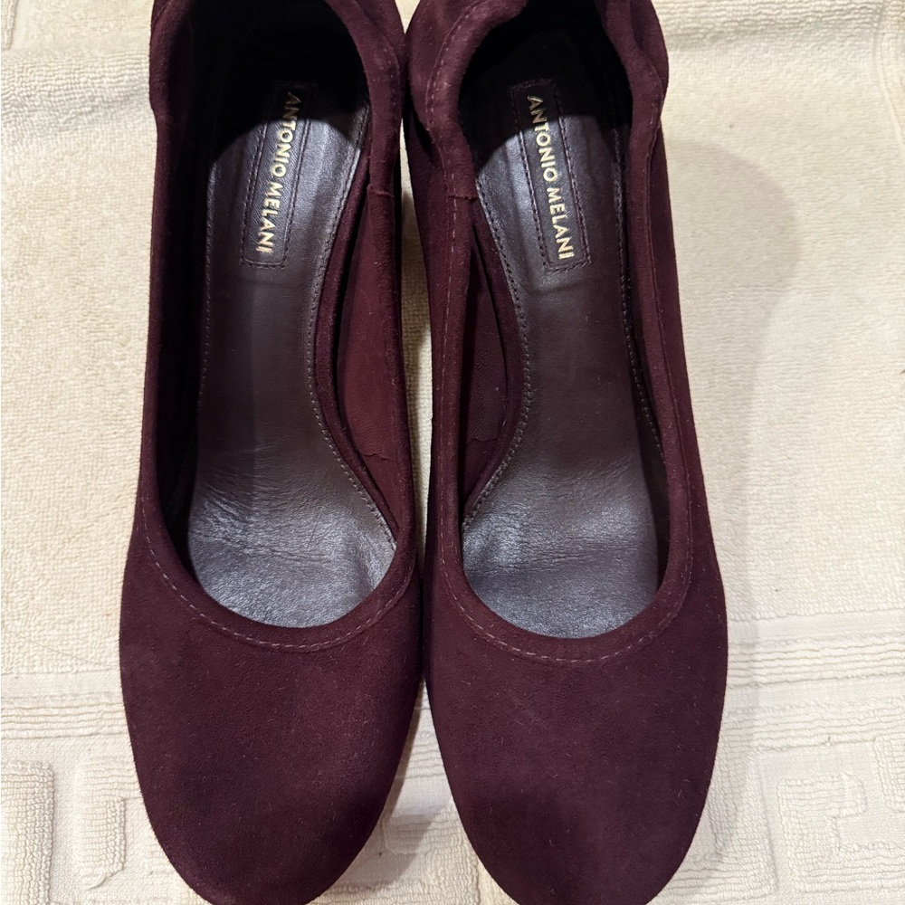 ANTONIO MELANI Deep Burgundy Heels